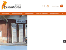 Tablet Screenshot of hemhofen.de